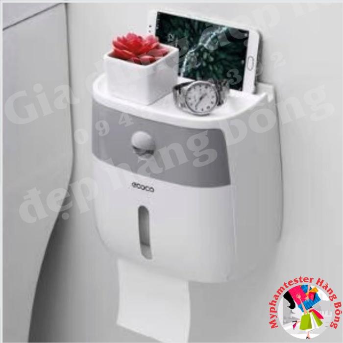 Hộp đựng giấy vệ sinh 2 ngăn thông minh