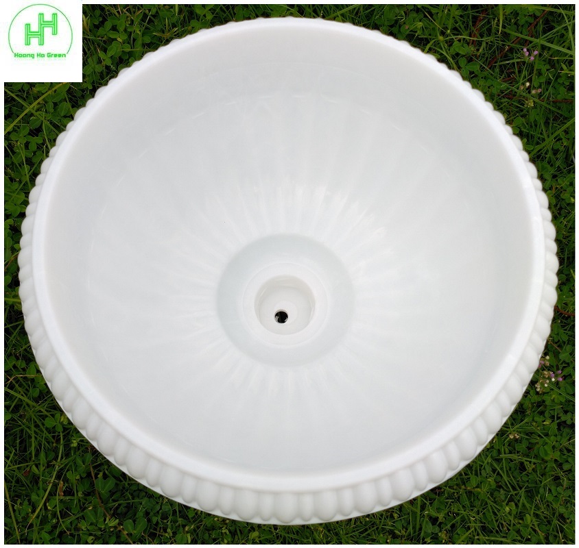 2 Chậu LY nhựa kèm ĐẾ tách rời, trồng hoa, cây cảnh, sen... Size1 , Kt: 30x33