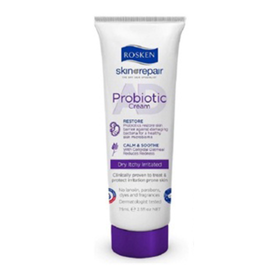 Kem dưỡng Rosken AD Probiotic Cream 75ml - chăm sóc da cơ địa, da dị ứng, da khô, chàm, vảy nến