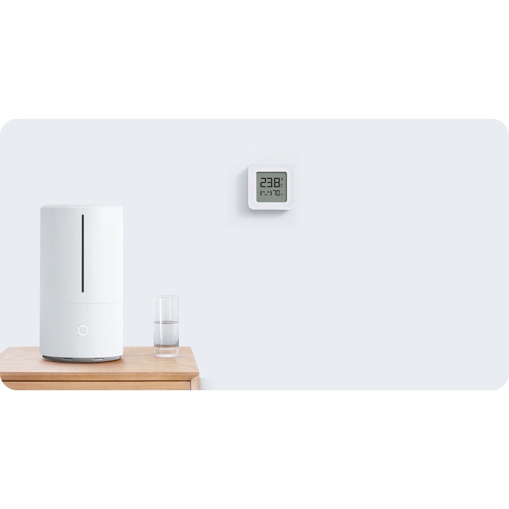 Đồng hồ nhiệt kế cảm biến nhiệt độ và độ ẩm thông minh MI Temperature and Humidity Monitor 2 - Bluetooth 4.2 - Đo nhiệt độ độ ẩm trong nhà