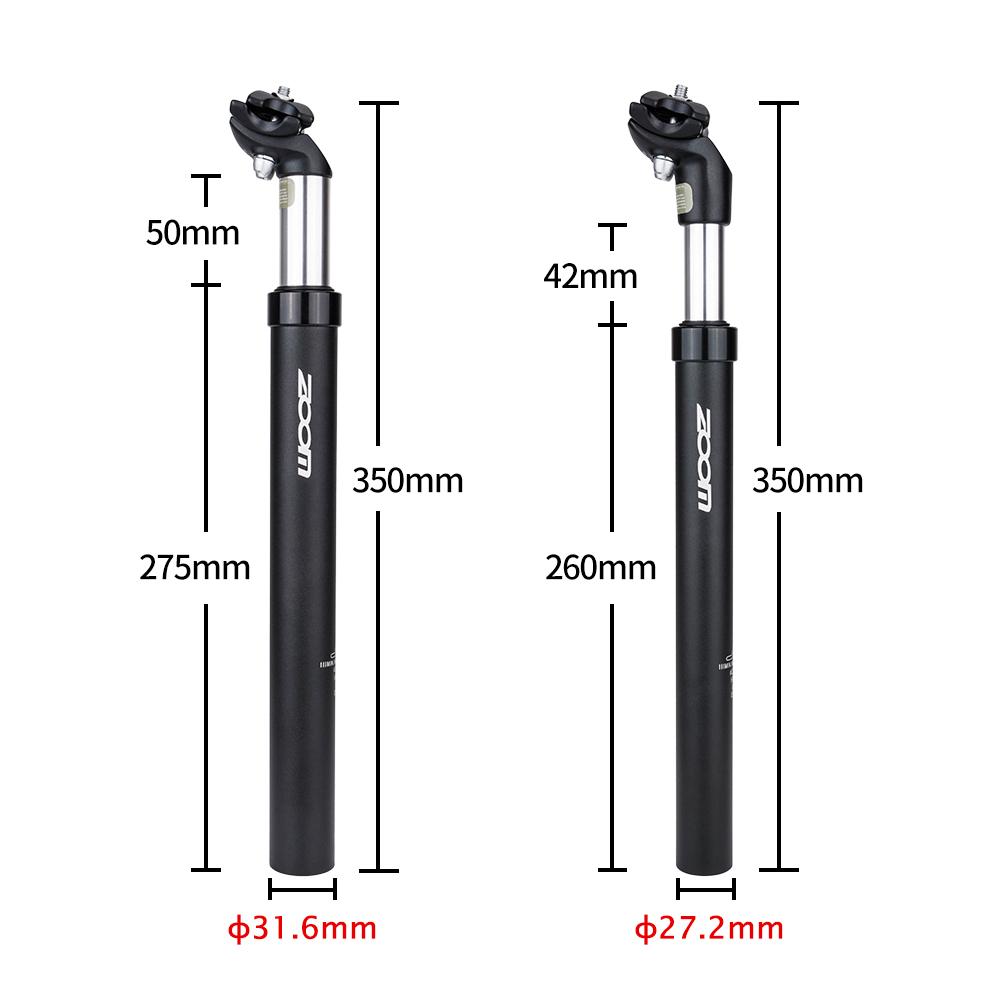 Cột yên xe đạp leo núi 27,2 x 350mm / 31,6x350mm giảm sốc ghế ngồi