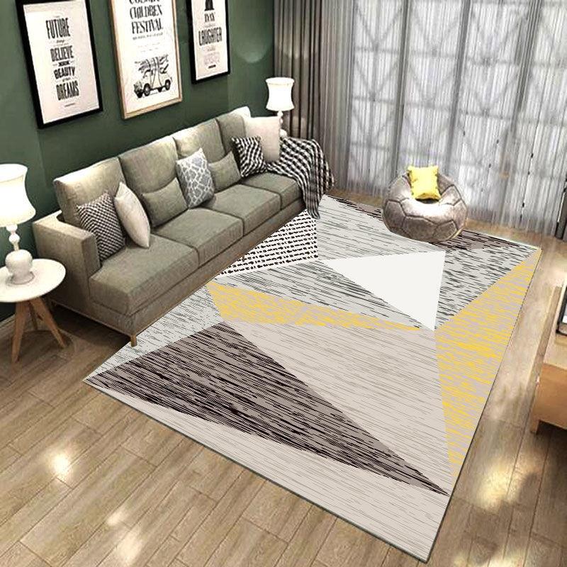 Thảm Lót Sàn Họa Tiết Thổ Cẩm Phong Cách Bắc Âu Hiện Đại