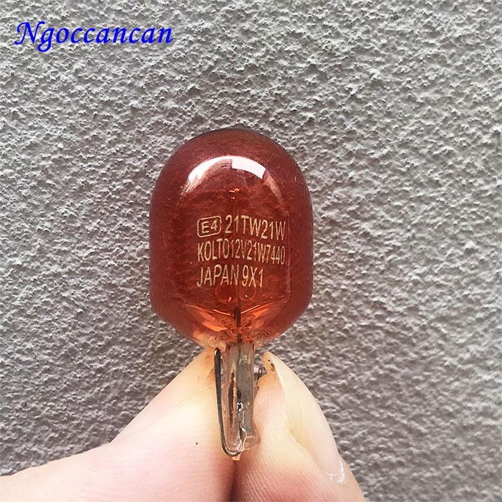 Bộ 2 Bóng Đèn Xi Nhan Ô Tô Xe Hơi T20 Đui Cắm 12V 21W Màu Vàng 1 Tóc