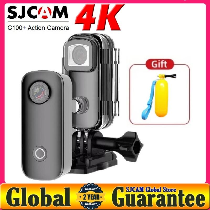 Máy ảnh hành động SJCAM 4K C100 Plus Camera nhỏ 4K30FPS H.265 12MP 2.4G WiFi 30M Trò chơi chống nước C100 Action Sports DV Camera