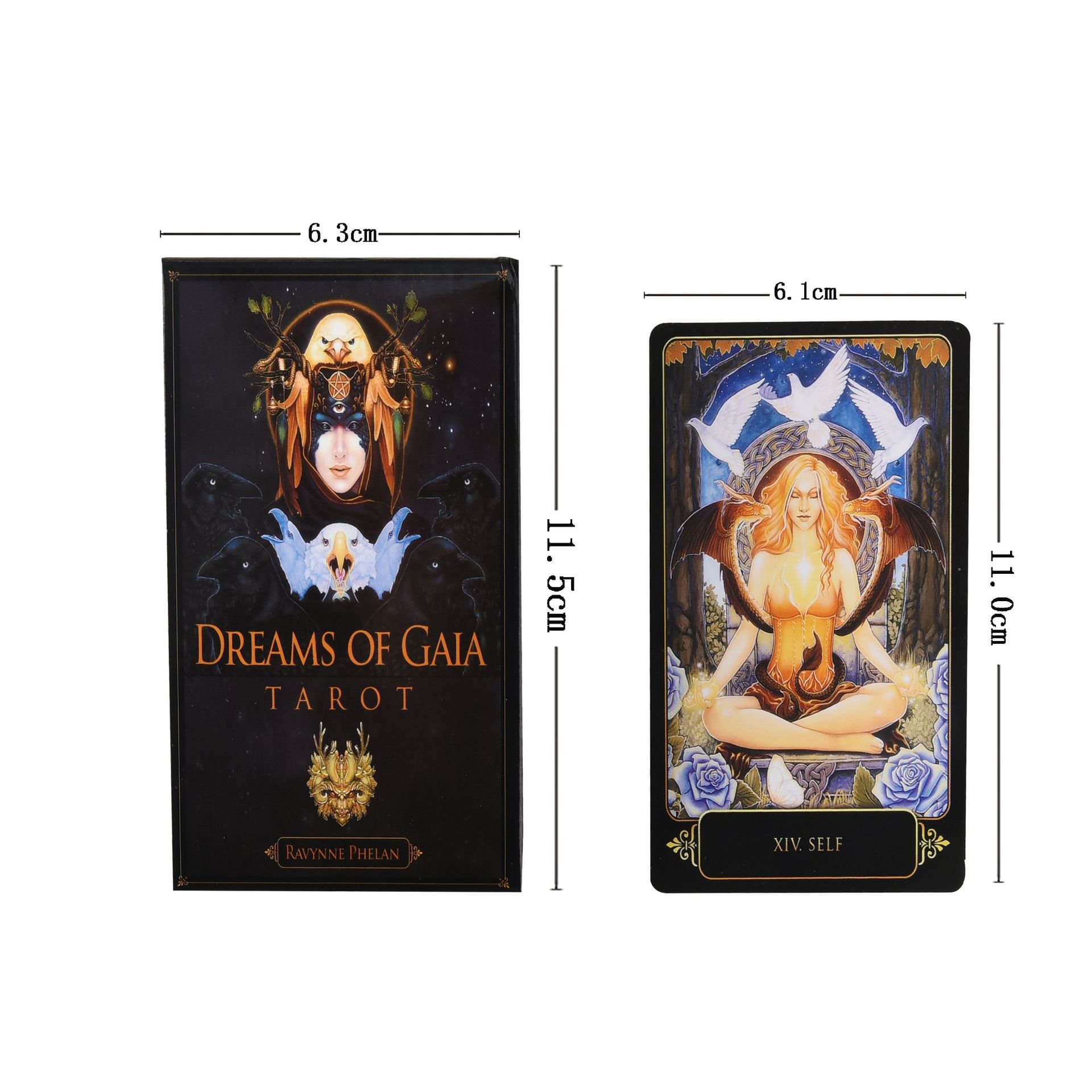 Combo Bộ Bài Bói Dreams of Gaia Tarot và Khăn Trải Bàn Tarot