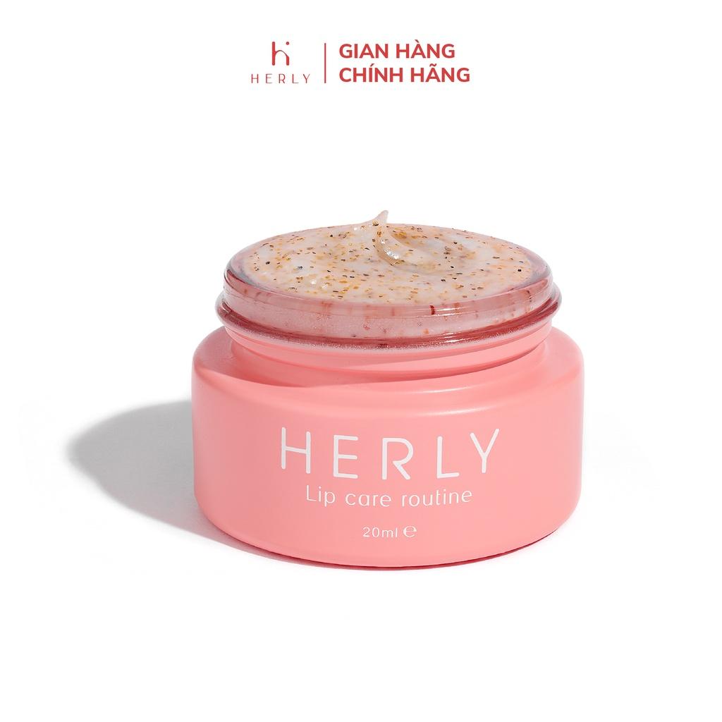 Tẩy tế bào chết môi HERLY Lip Scrub 20ml dưỡng môi mềm mịn