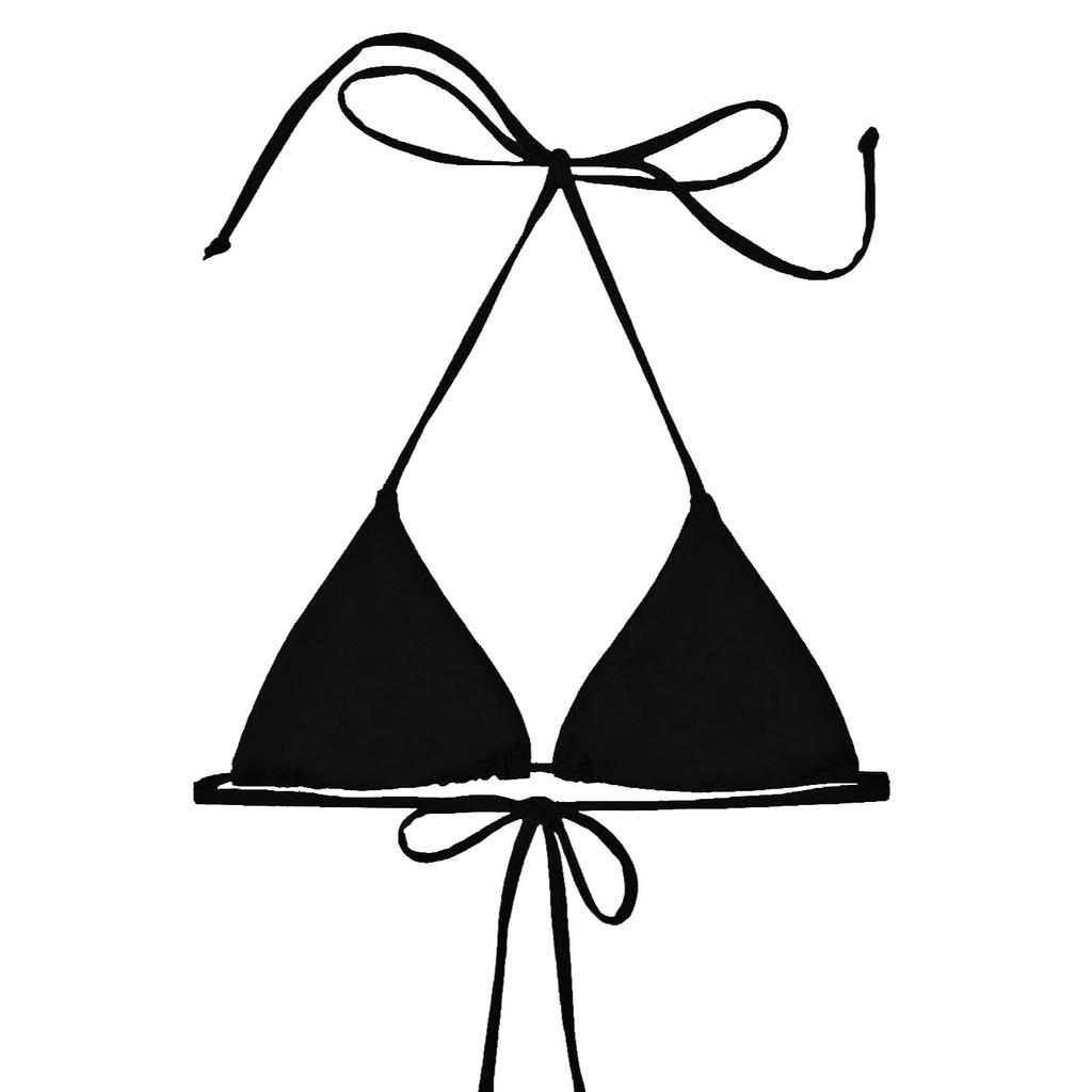 Áo bơi BOLD BIKINI dáng tam giác cột dây màu đen