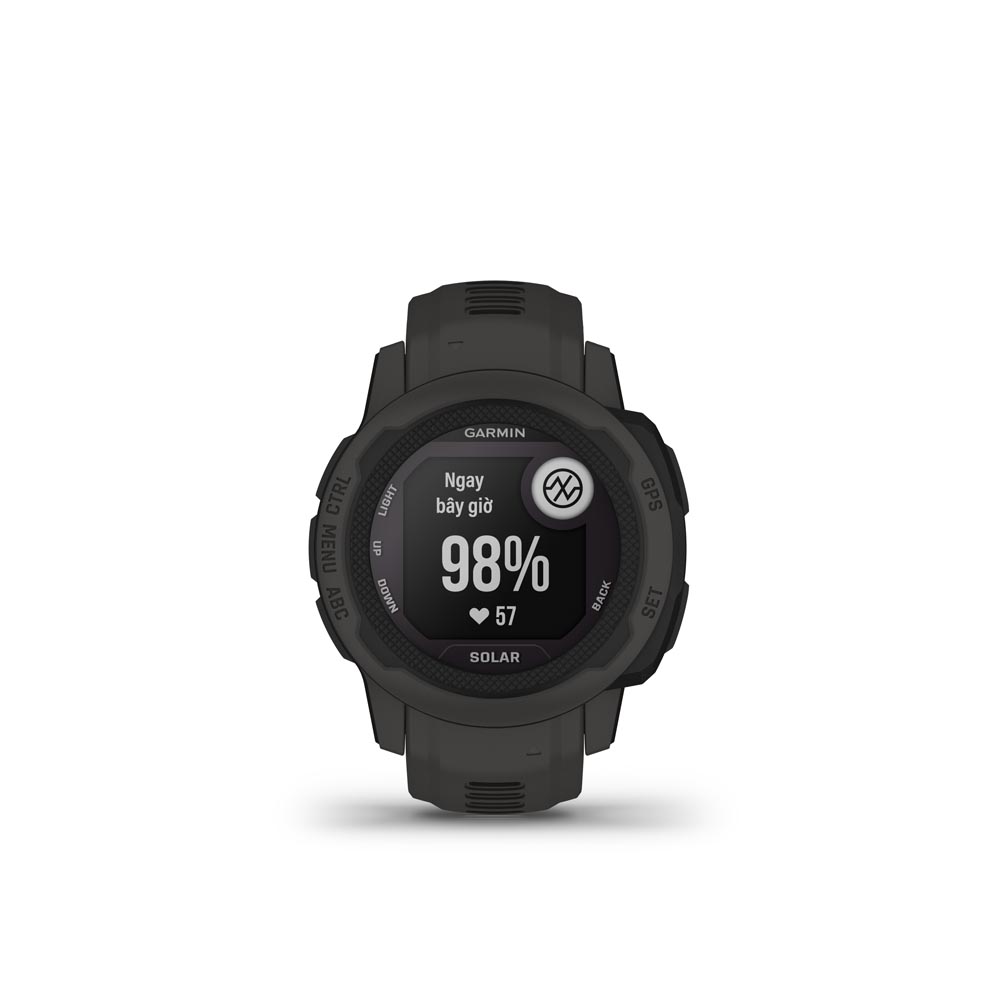 Đồng Hồ Thông Minh Garmin Instinct 2S Solar - Standard Edition (Graphite/Neo Tropic) - Hàng Chính Hãng