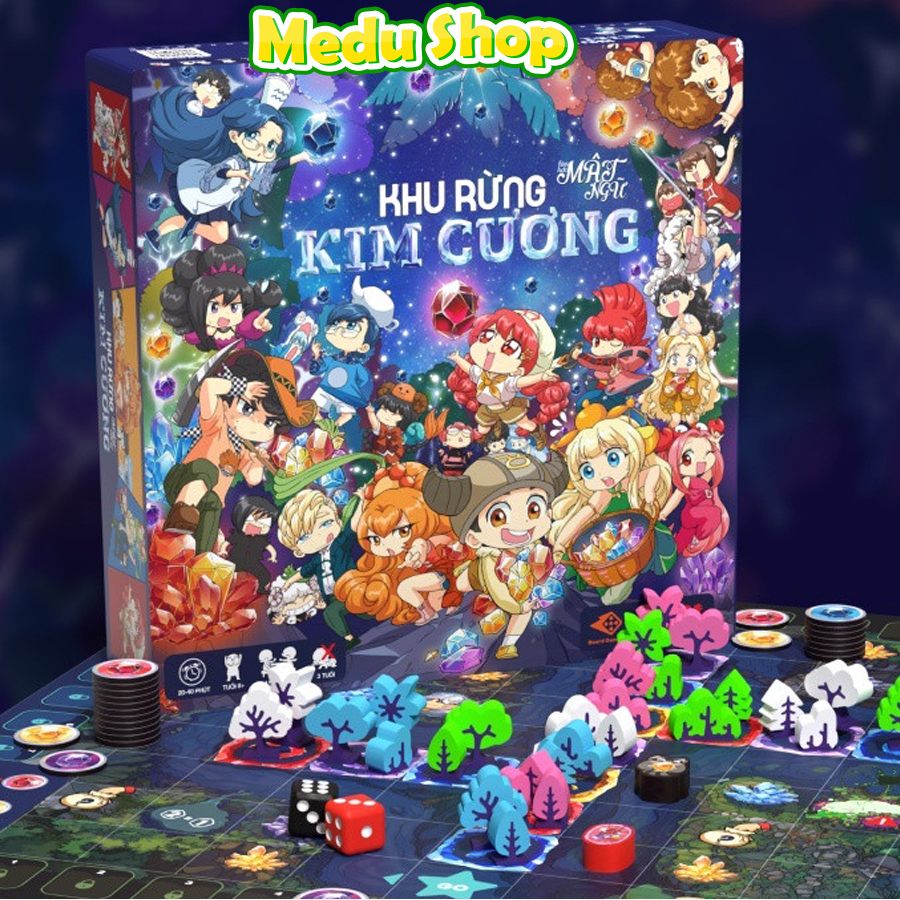 Board Game Khu rừng Kim Cương - Bộ Đồ Chơi Siêu hấp dẫn của Lớp Học Mật Ngữ