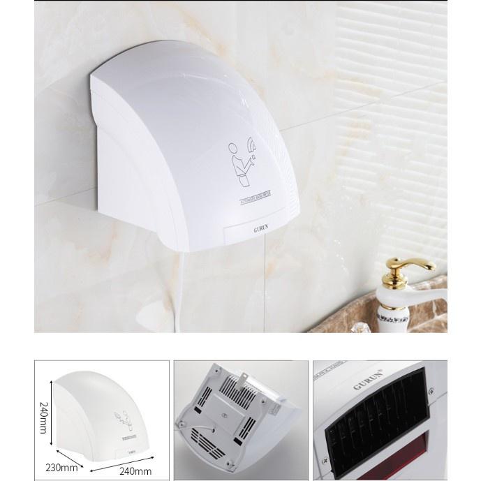 Máy sấy tay nhanh chóng nhà tắm GURUN Automatic Hand Dryer công suất 1800w