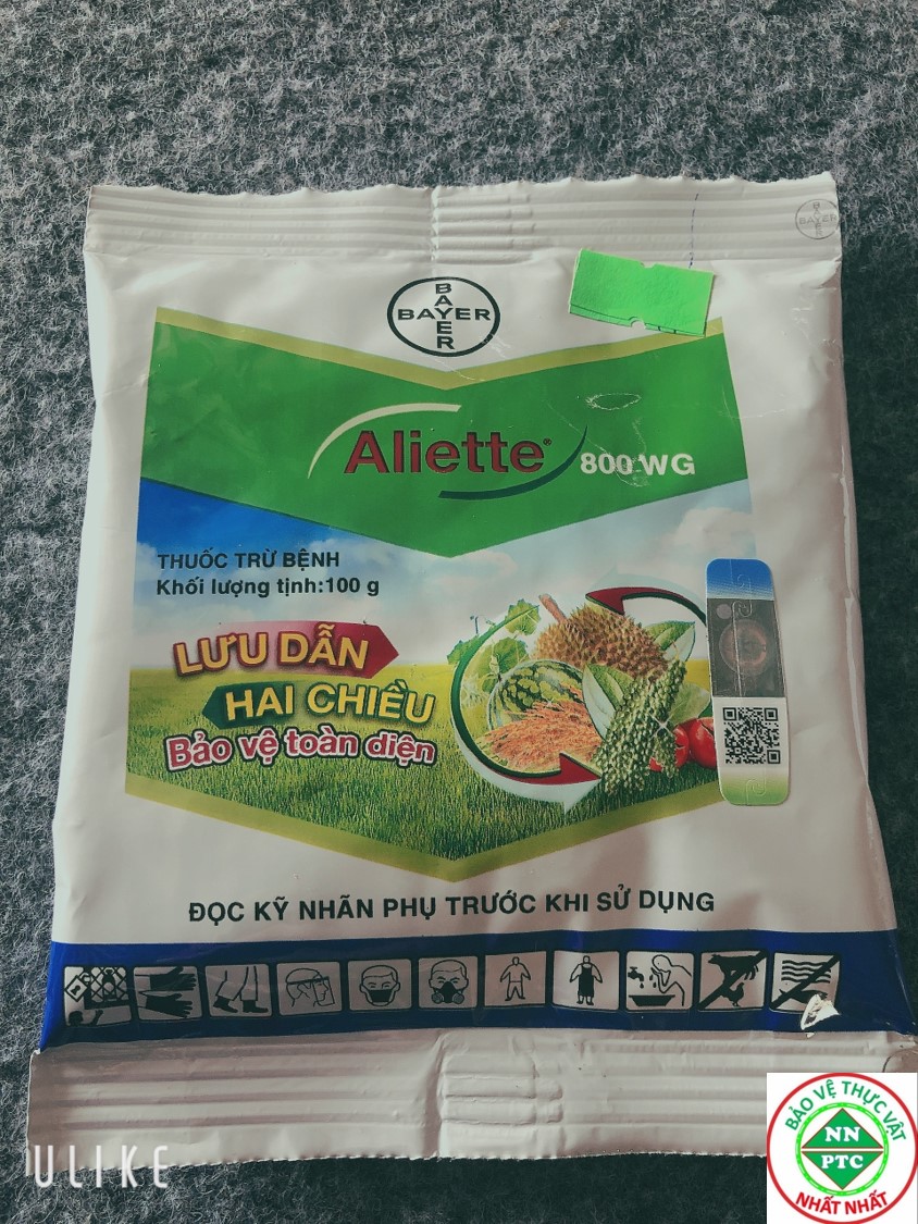 [ Diệt Bệnh Cây Trồng] Chế phẩm trừ nấm bệnh cao cấp Aliette 800Wg gói 100g