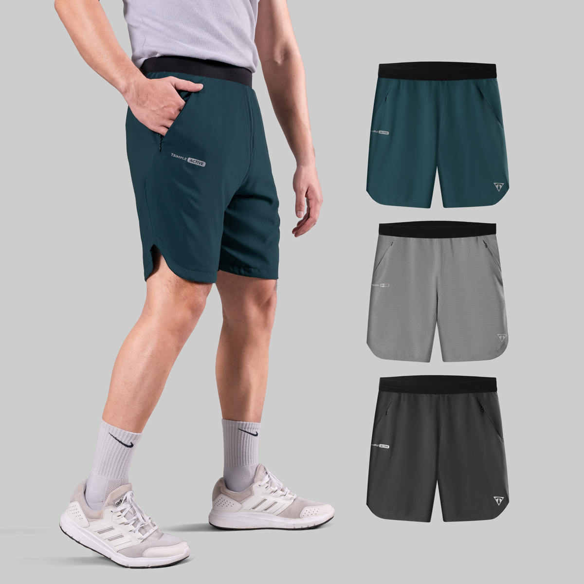 Quần Đùi Thể Thao Nam TSIMPLE V5 Short tập gym vải gió thoáng mát co giãn thoải mái vận động QGDP5