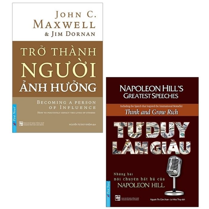 Sách - Combo 3 cuốn: Trở Thành Người Ảnh Hưởng + Tư Duy Làm Giàu - Những Bài Nói Chuyện Bất Hủ Của Napoleon Hill
