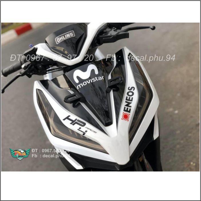 Tem Vario Movistar Trắng đen