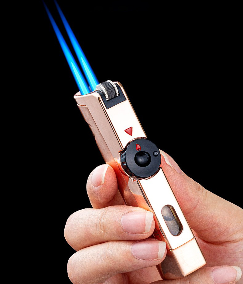 Vỏ Hột Quẹt Bật Lửa Gas Jobon ZB-322 Khò 2 Tia Nhìn Rõ Lượng Gas, Có Đục - Nhiều Màu