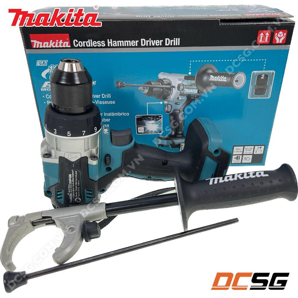 Máy khoan búa và vặn vít dùng pin 18V Makita DHP486Z | DCSG
