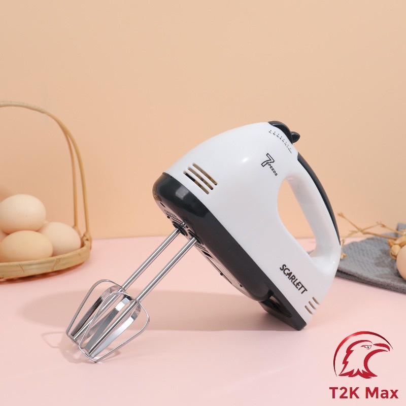 Máy Đánh Trứng Cầm Tay 260W- Máy Đánh Trứng Mini Cầm Tay 7 Tốc Độ - T2K Max