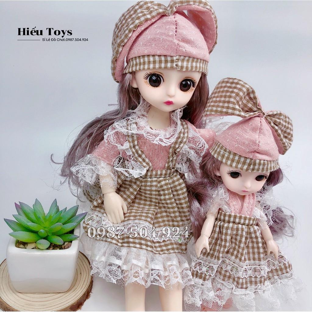 Bộ 2 Búp Bê Chibi 30cm 12 Khớp Xoay Chuyển Linh Hoạt Có Nhạc Vui Nhộn Búp Bê Đồ Chơi Cho Bé Gái