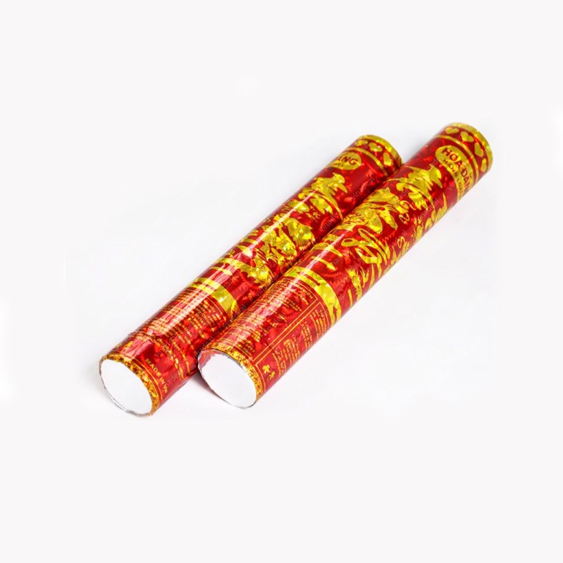 Lốc 6 Ống Phụt Kim Tuyến Ngũ Sắc Lấp Lánh Phụ Kiện Đám Cưới Sinh Nhật Lễ Hội Mừng Thọ Cây Dài 80cm Thích Hợp Hội Nghị Khai Trương Party