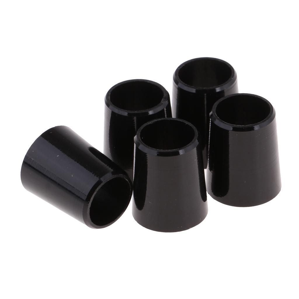 4-10pack 5pcs Black Golf Shaft Sleeve Ferrules .335 .370 Cap Adapter Ring 0.370