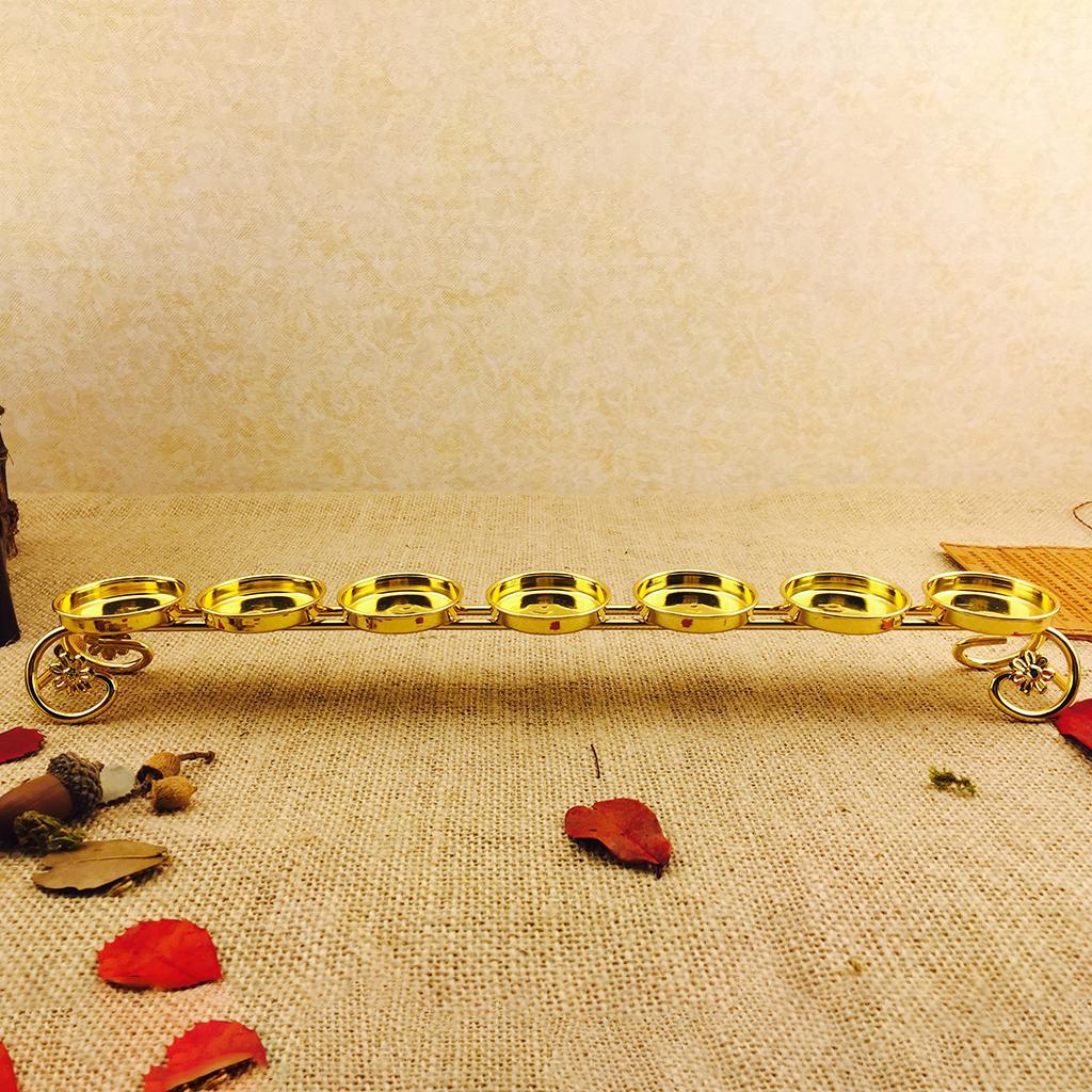 Classic Butter Lamp Holder 7 Tealight Candle Ghee Lamp Holders Decoration