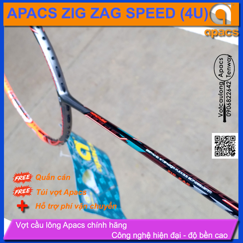 Vợt cầu lông Apacs Zig Zag Speed - 4U - Thao tác nhanh gọn dứt khoát