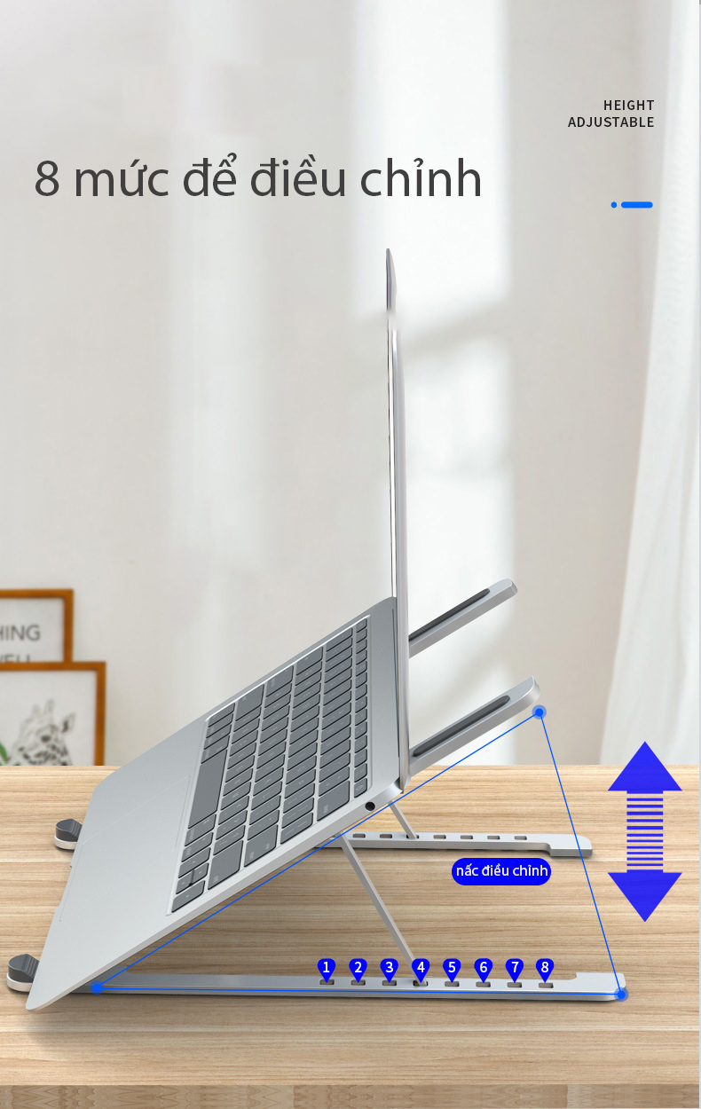 Giá đỡ cho laptop đa năng Zaki ProStand xếp gọn di động - Hàng Chính Hãng