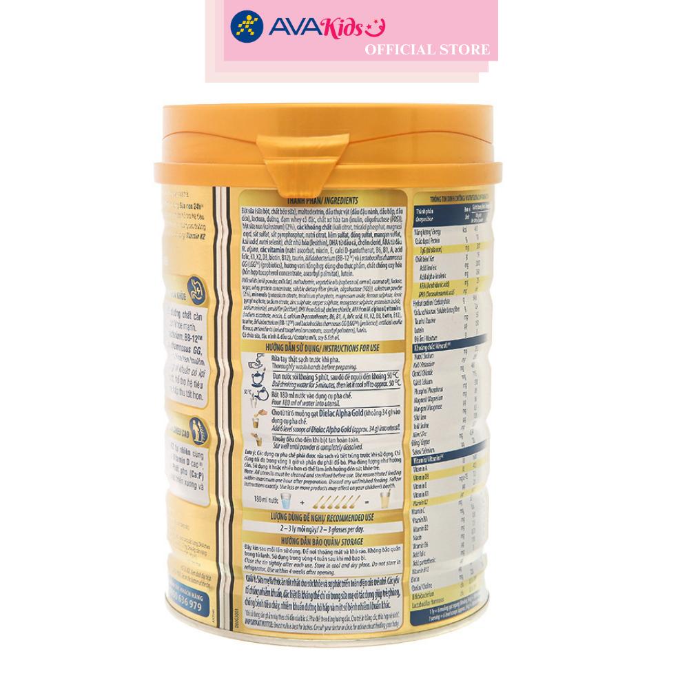 Sữa bột Dielac Alpha Gold IQ số 3 (sữa non) 850g (1 - 2 tuổi)