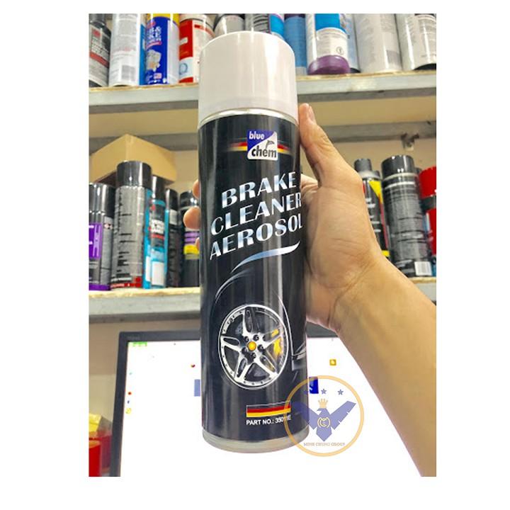 2 Chai vệ sinh đĩa phanh, bố phanh, nhông sên Bluechem Brake Cleaner Aerosol 500ml