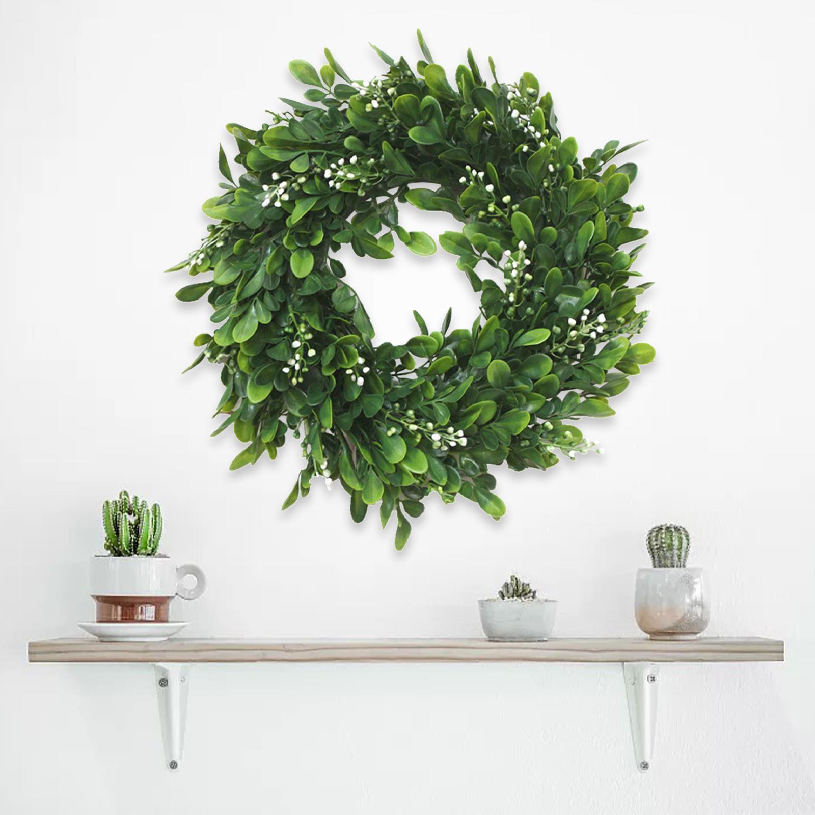 Artificial Garland Green Plant Door Wreath for Home Decor