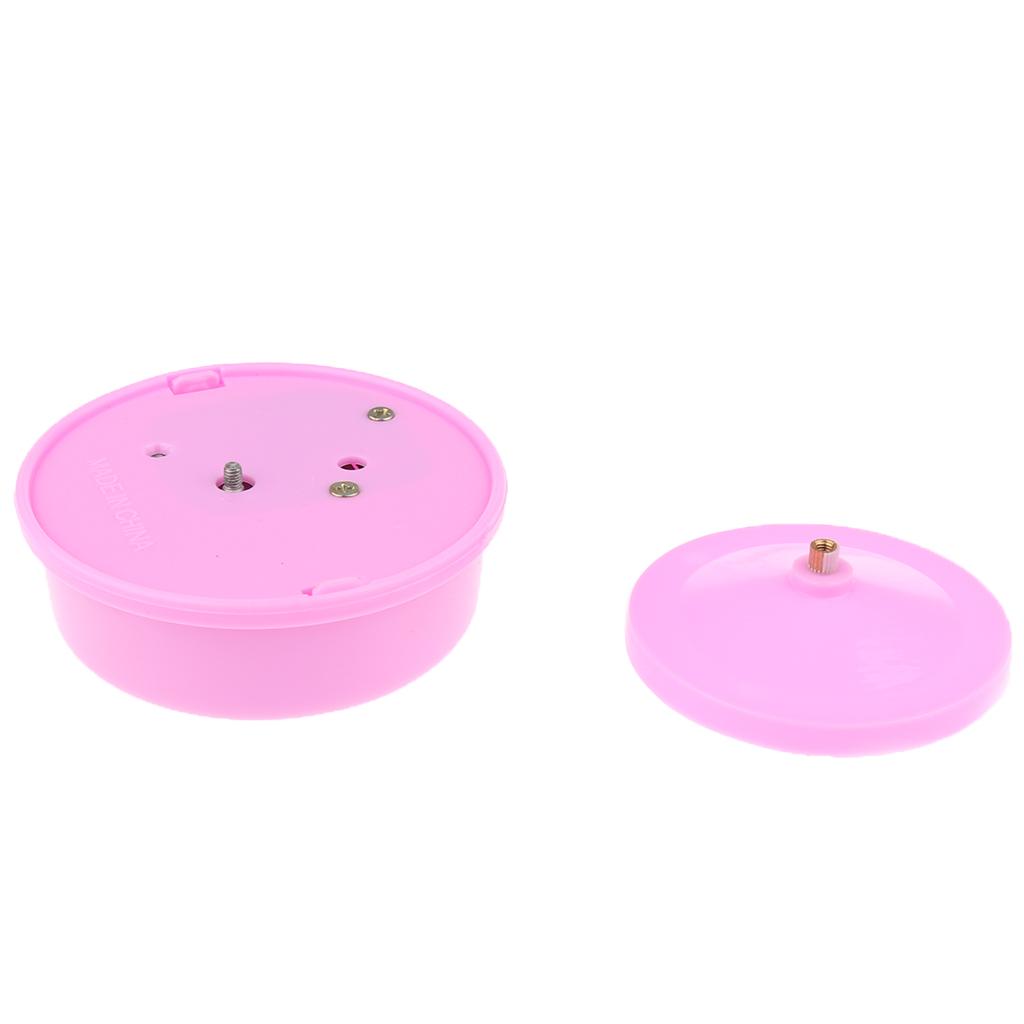 Pink Round Rotating Music Box Base for Kids Clay Craft Educational Kids Toy