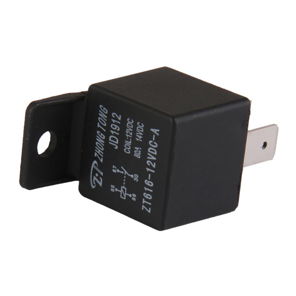 Auto Automotive DC 12V 80A 80 AMP   Relay Relays 4 Pin