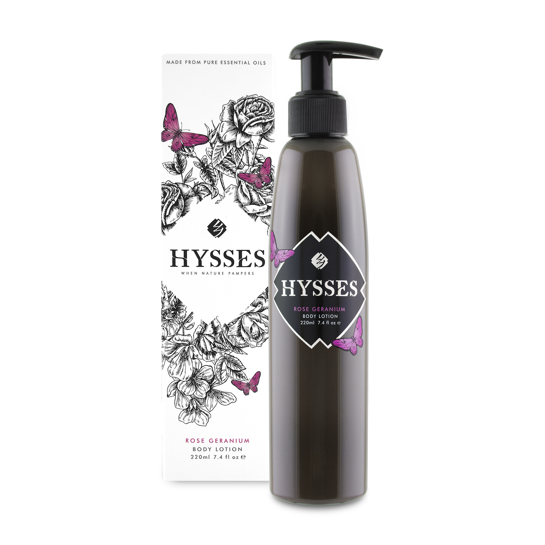 Sữa Dưỡng Thể Cao Cấp Hysses Body Lotion Giúp Dưỡng Ẩm Chuyên Sâu, Chống Lão Hóa, Giảm Nếp Nhăn Với Tinh Dầu Hoa Hồng và Hoa Phong Lữ Hữu Cơ Tự Nhiên