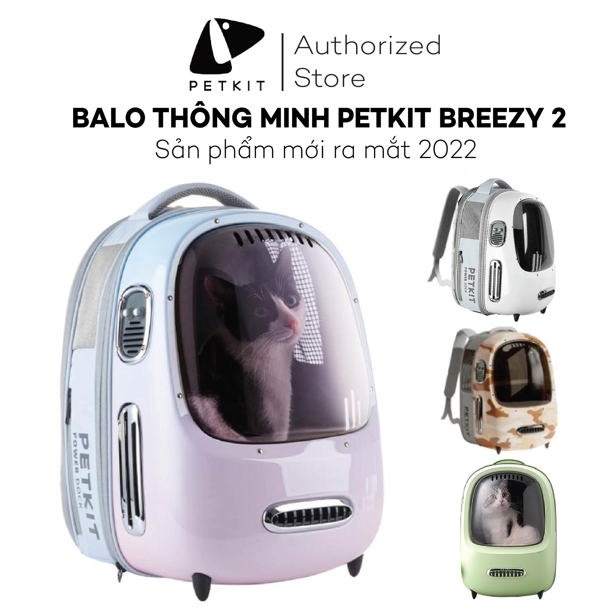 Balo Điều Hòa Thông Minh, Chống Chói Cho Mèo Petkit Breezy ver 2 New 2023