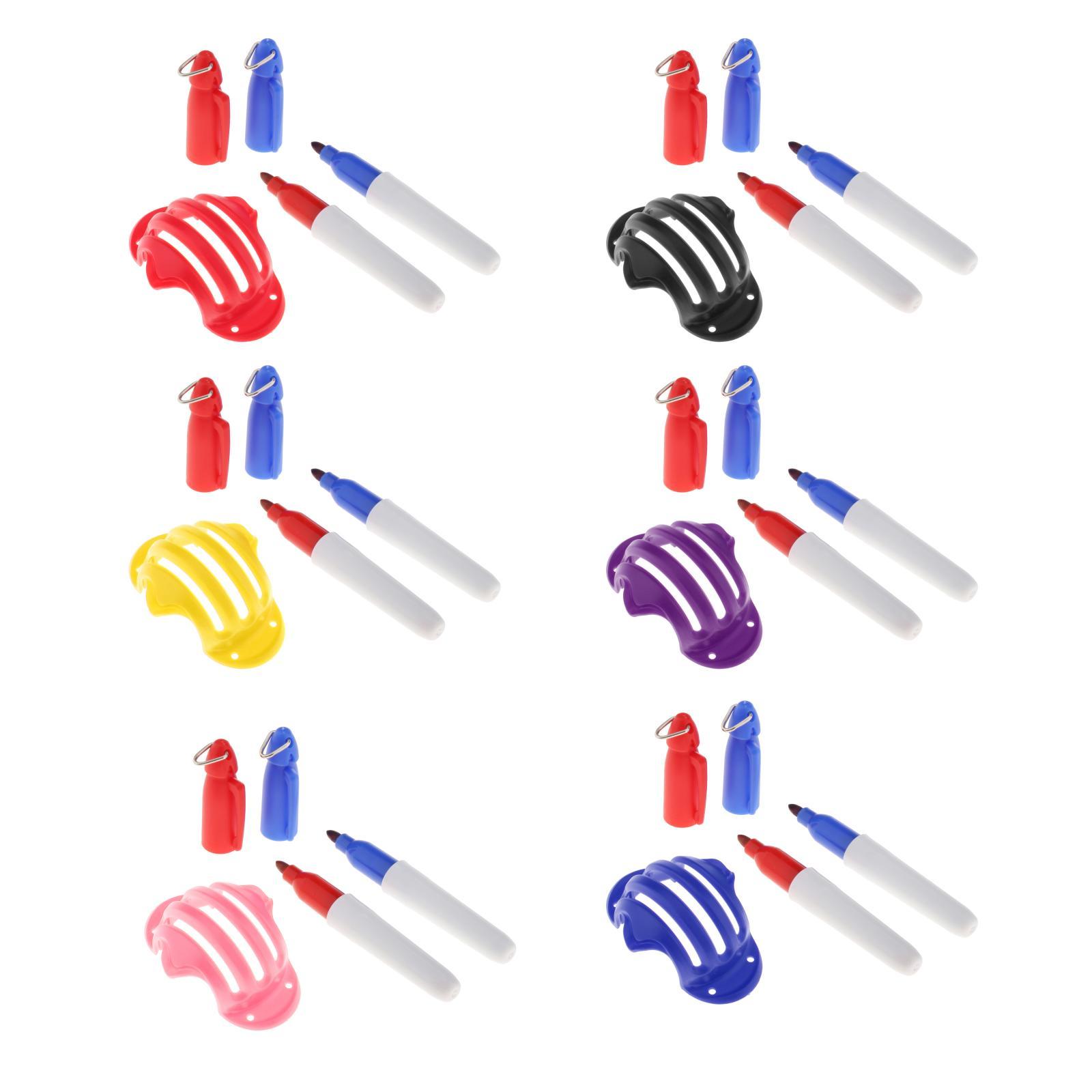 Golf Ball Liner Marker Template Alignment Marker Pens Putting Aids Yellow