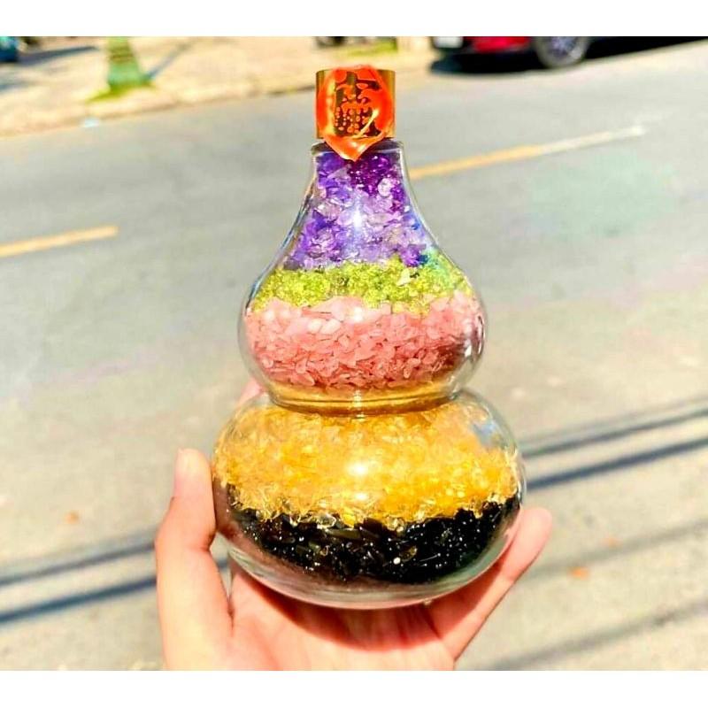 Hồ Lô Thu Hút Tài Lộc Đá Vụn Thạch Anh