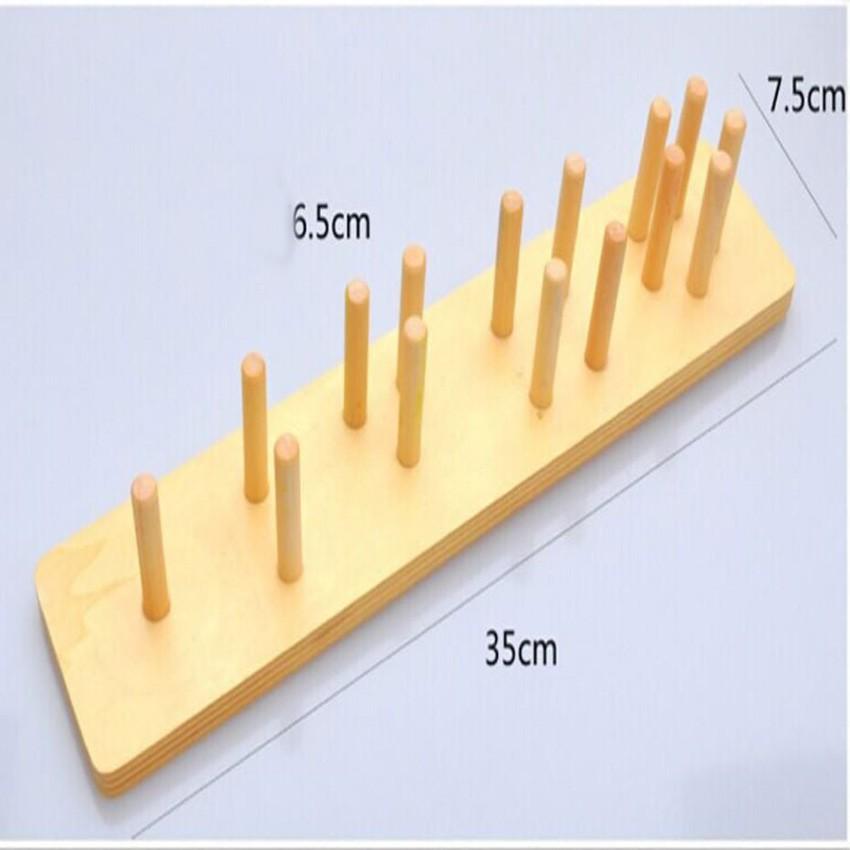 Đồ chơi gỗ Bộ Thả Cọc Phân Loại Hình Khối 3D