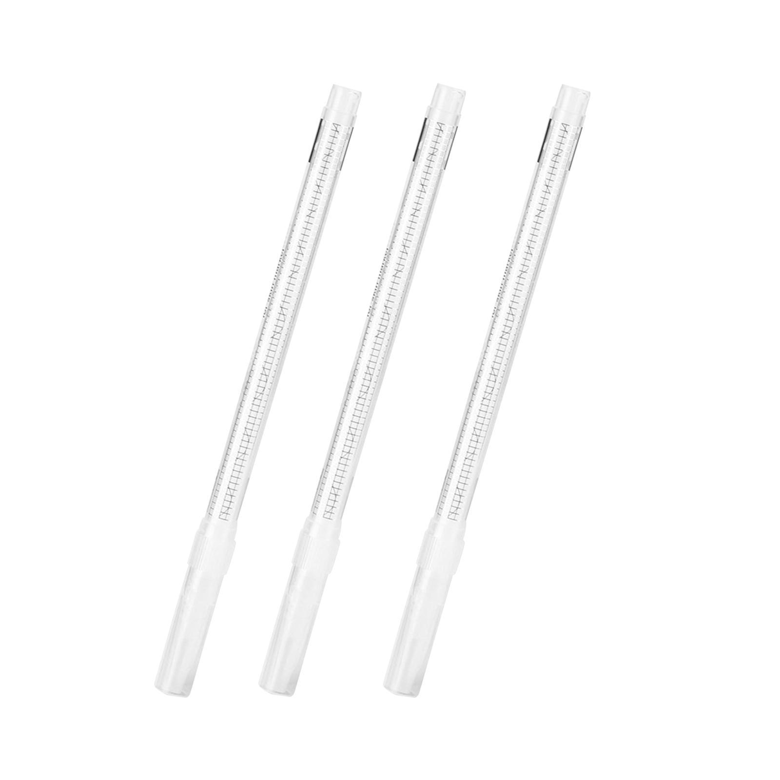 3Pcs Skin Marker Wiping Pen Widely Used Gentle for Eyebrow Lip Quickly Clean