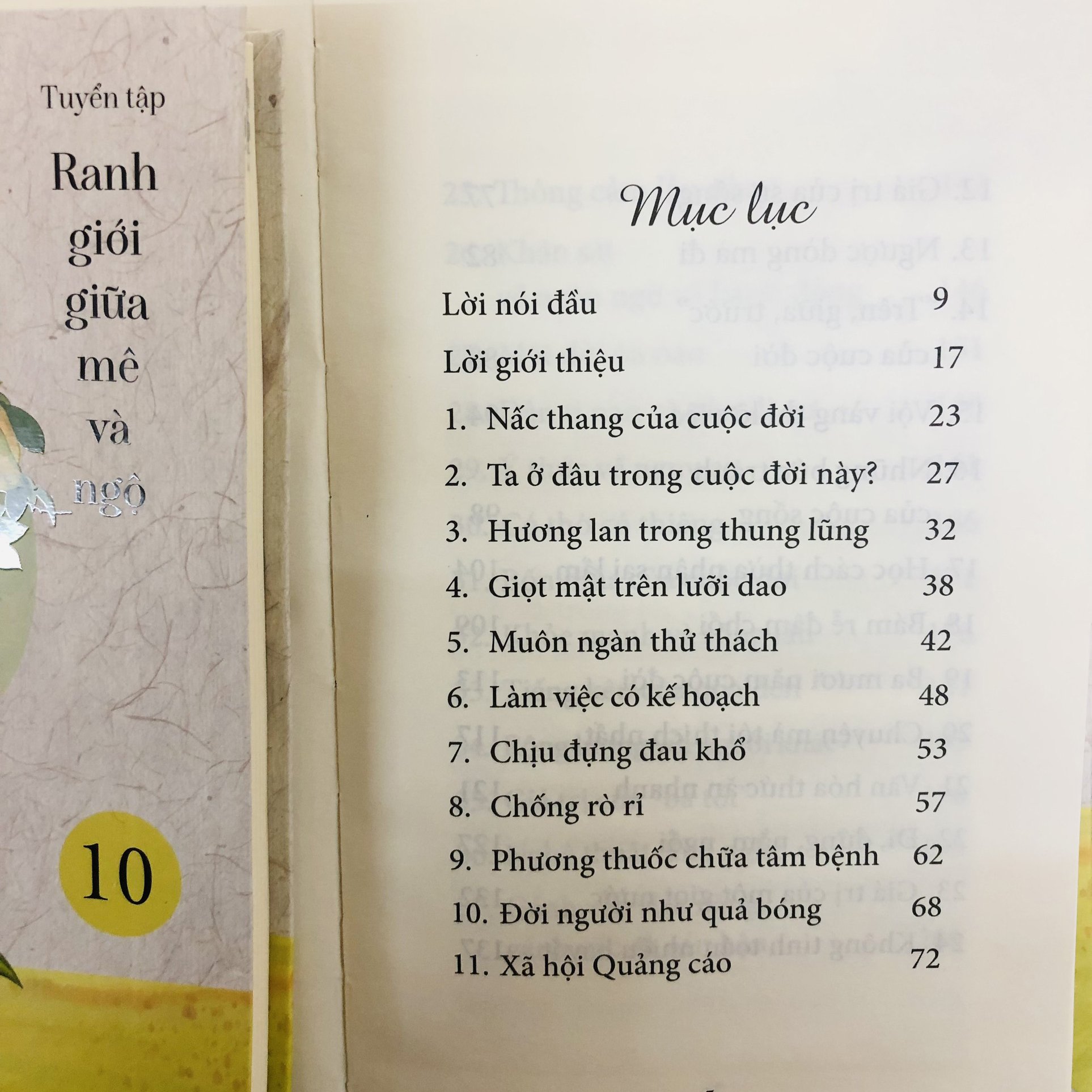 Sách - Nét đẹp của sự không hoàn hảo - tuyển tập Ranh giới giữa mê và ngộ tập 10