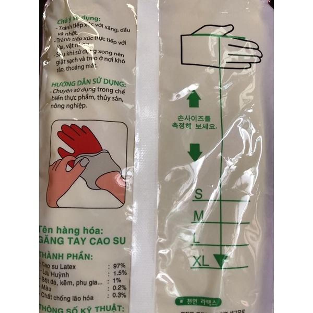 Găng tay cao su rửa chén, bao tay vệ sinh Cầu vồng