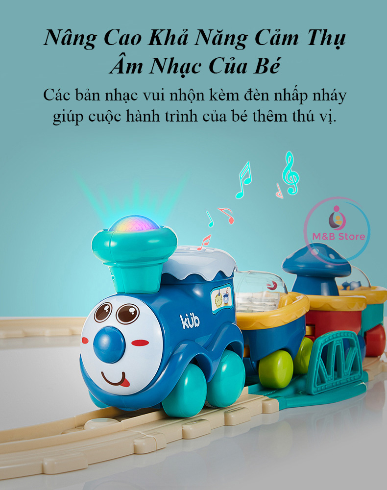 Bộ Đồ Chơi Tàu Hỏa Kèm Đường Ray - KUB