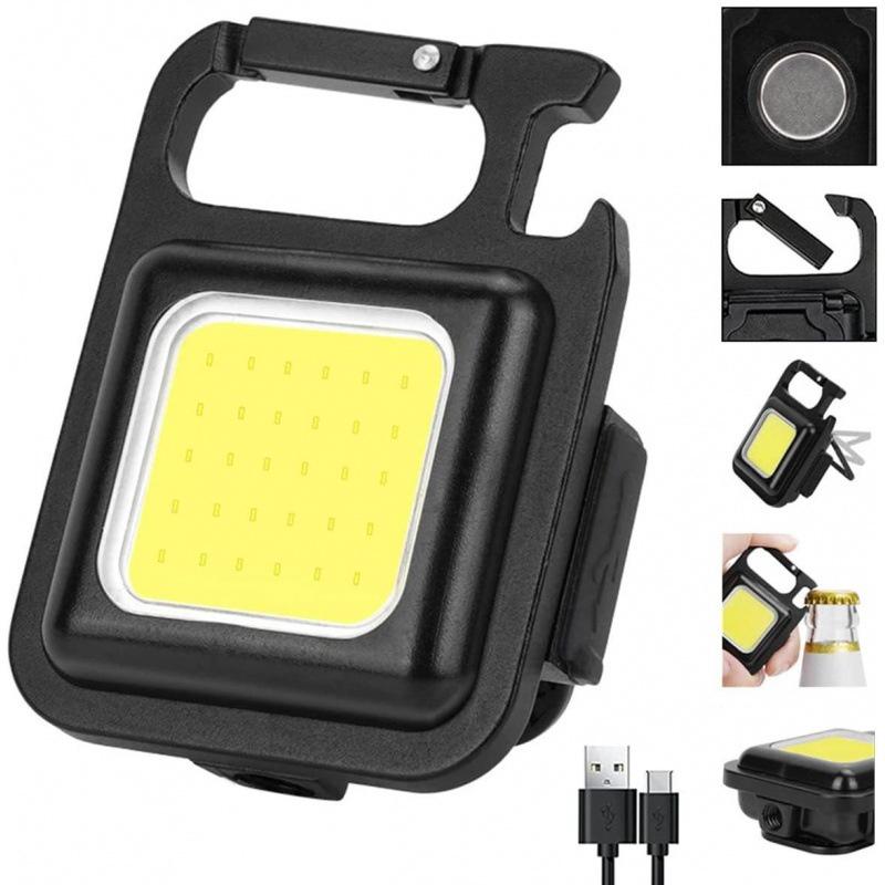 Đèn Pin LED COB Mini 800 Sạc Cổng USB Tiện Dụng