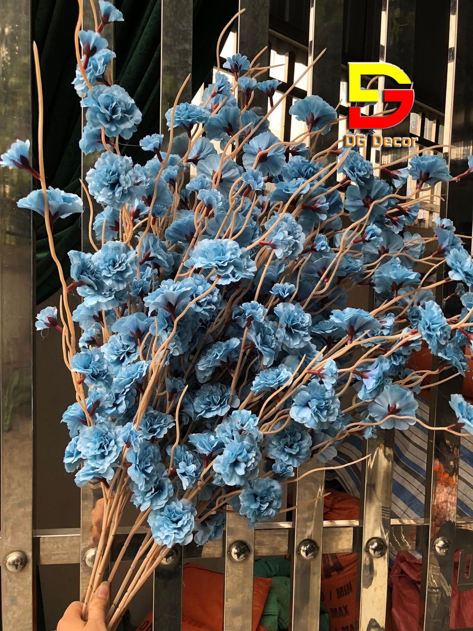 Hoa Giả, Cành Hoa Đào 1M Cao Cấp Nhiều Màu Sắc Trang Trí Nhà Cửa, Decor Ngày Tết DG-52