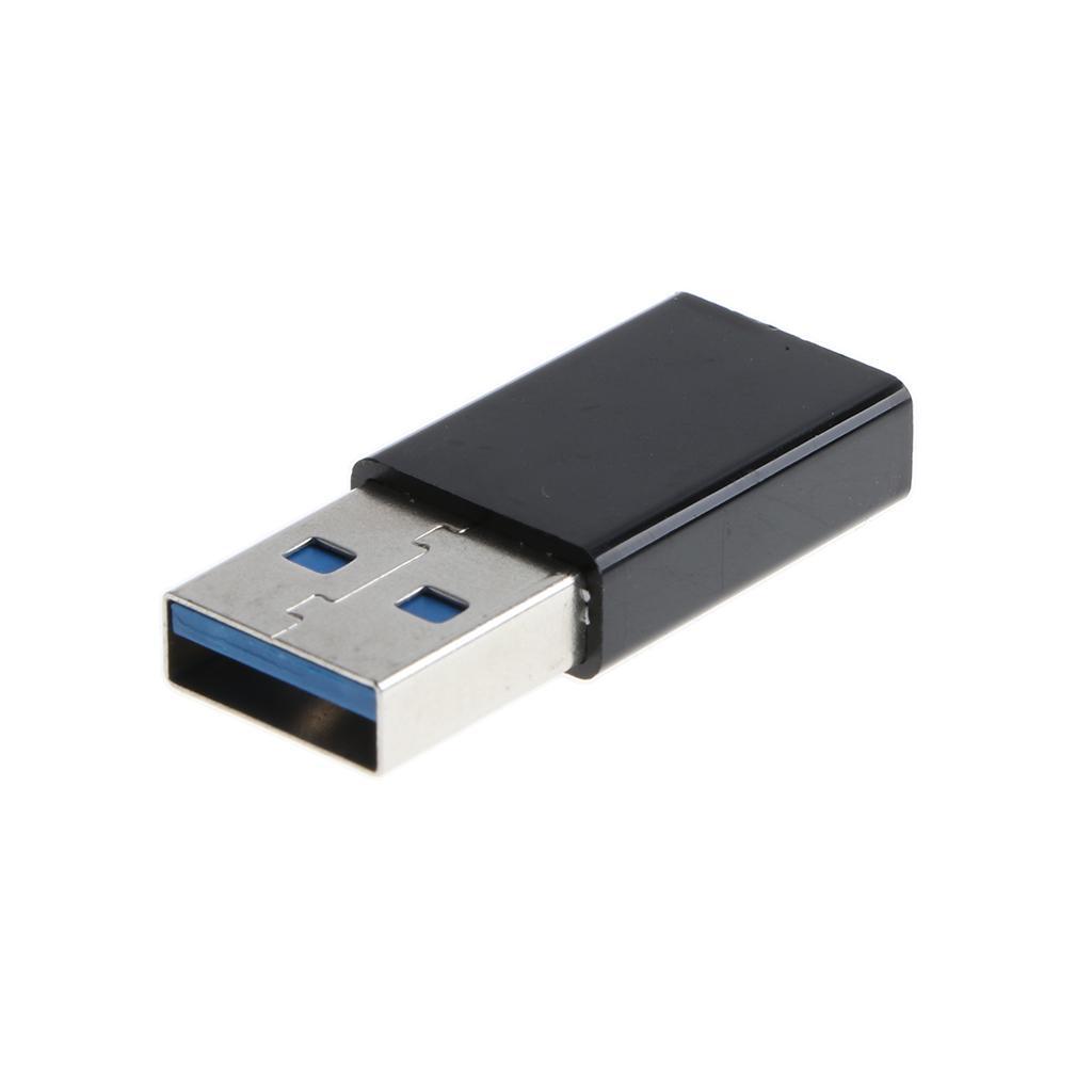 USB 3.0 Male to USB 3.1 Type C Female Connector Data Adapter USB-C Black