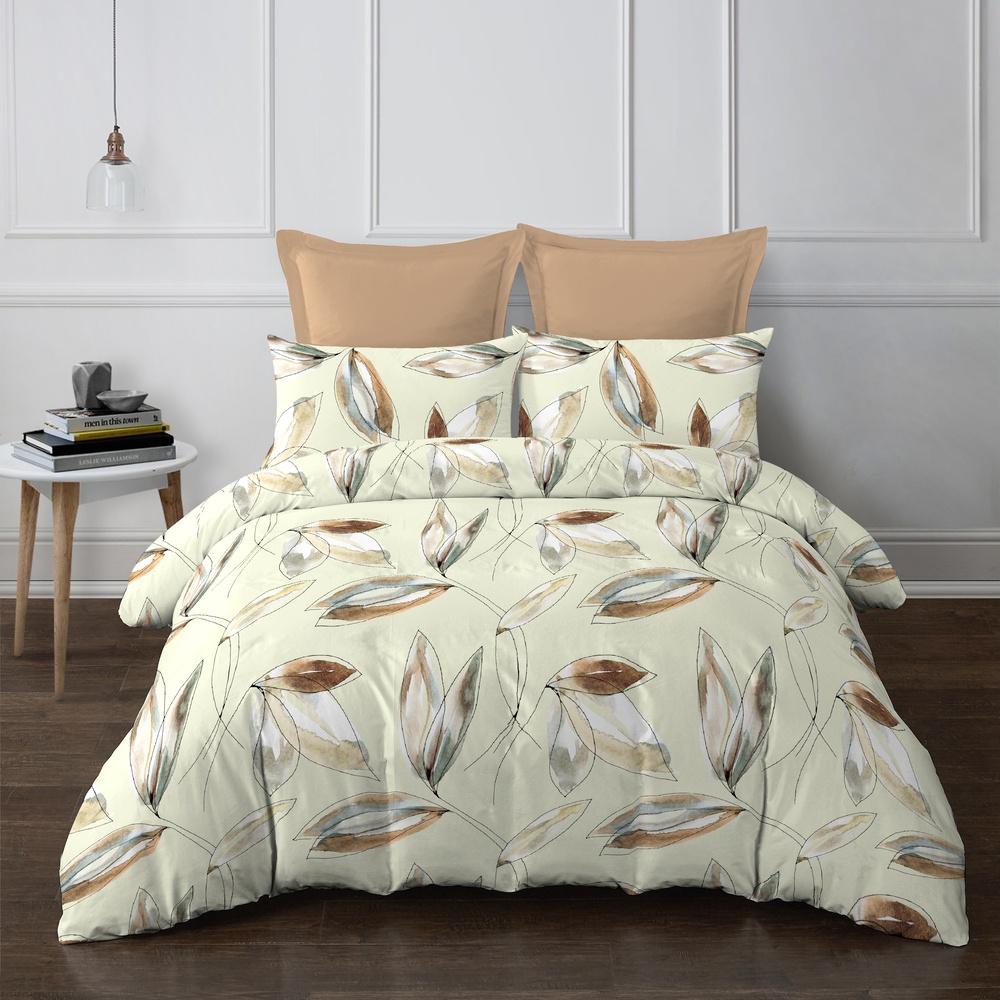 Bộ chăn ga áo gối Micro Satin Novelle Edana 1m6x2m 1m8x2m +30cm