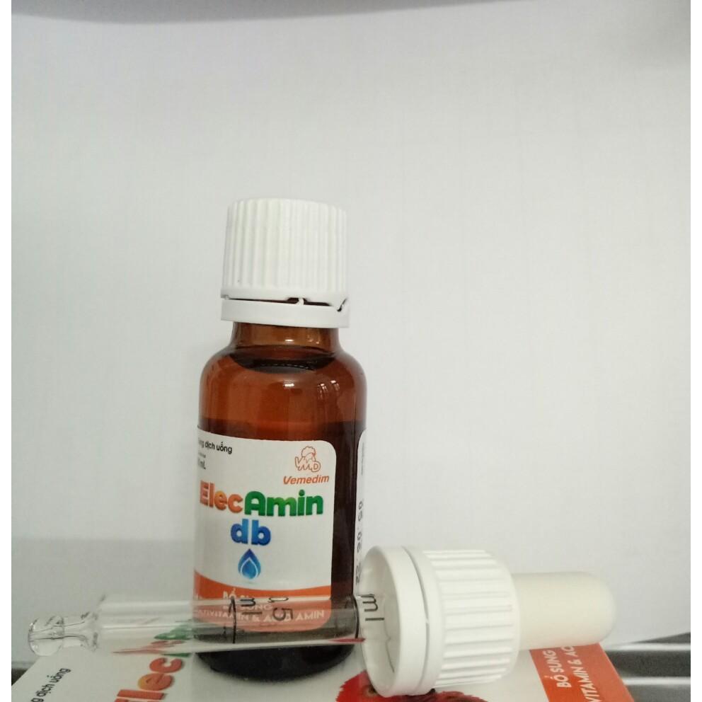 1 LỌ ELECAMIN DB TĂNG C.ƯỜNG CÁC VITAMIN THIẾT YẾU CHO CHIM,VẸT,YẾN PHỤNG,CHÓ,MÈO,DÊ,HEO