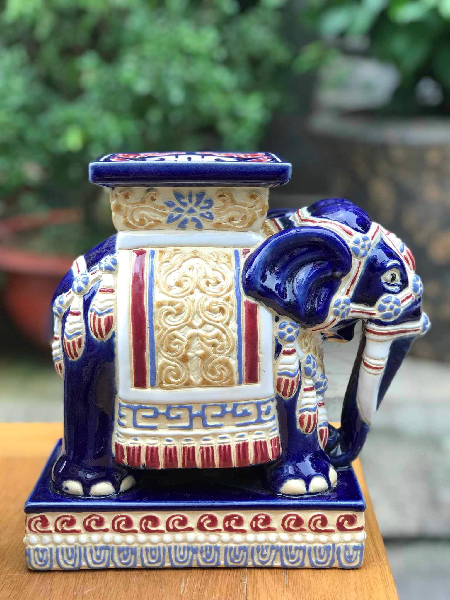 TIỂU TƯỢNG GỐM SỨ NAM BỘ 25CM TRANG TRÍ DECOR