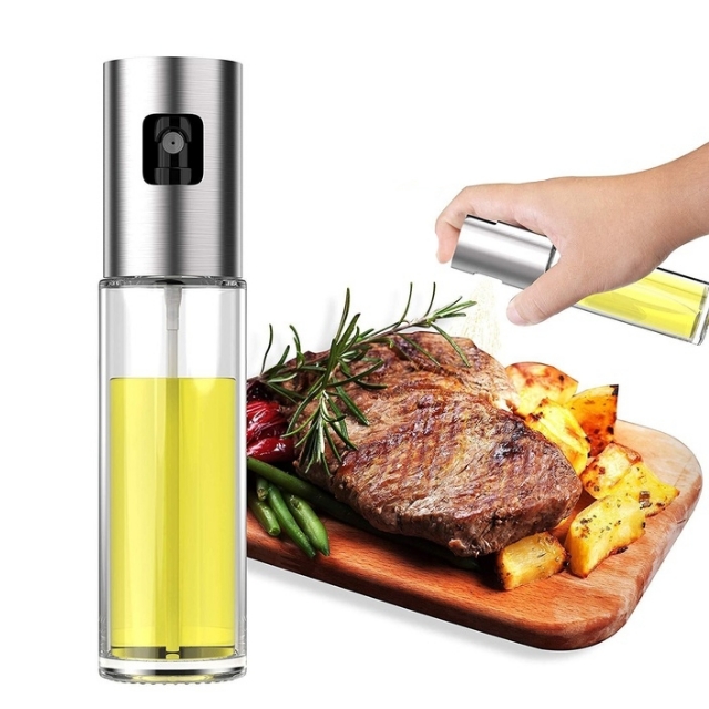 Bình chứa dầu ăn kiêm bình xịt dầu phun sương cho các món nướng BBQ thơm ngon hấp dẫn, không bị khô, dung tích 100ml, dễ sử dụng