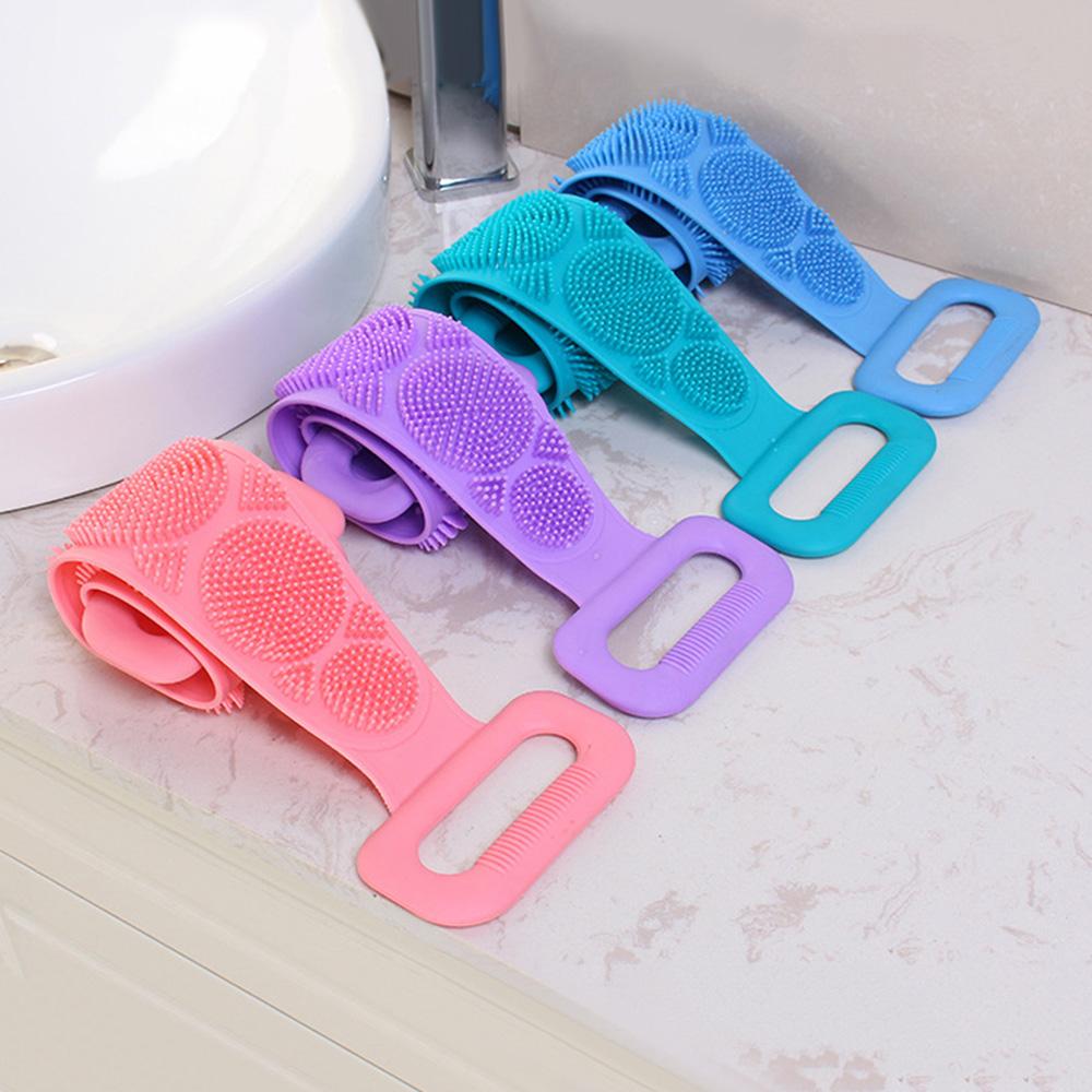 Dây tắm cọ lưng silicon 2 mặt giúp tẩy tế bào chết và mát xa