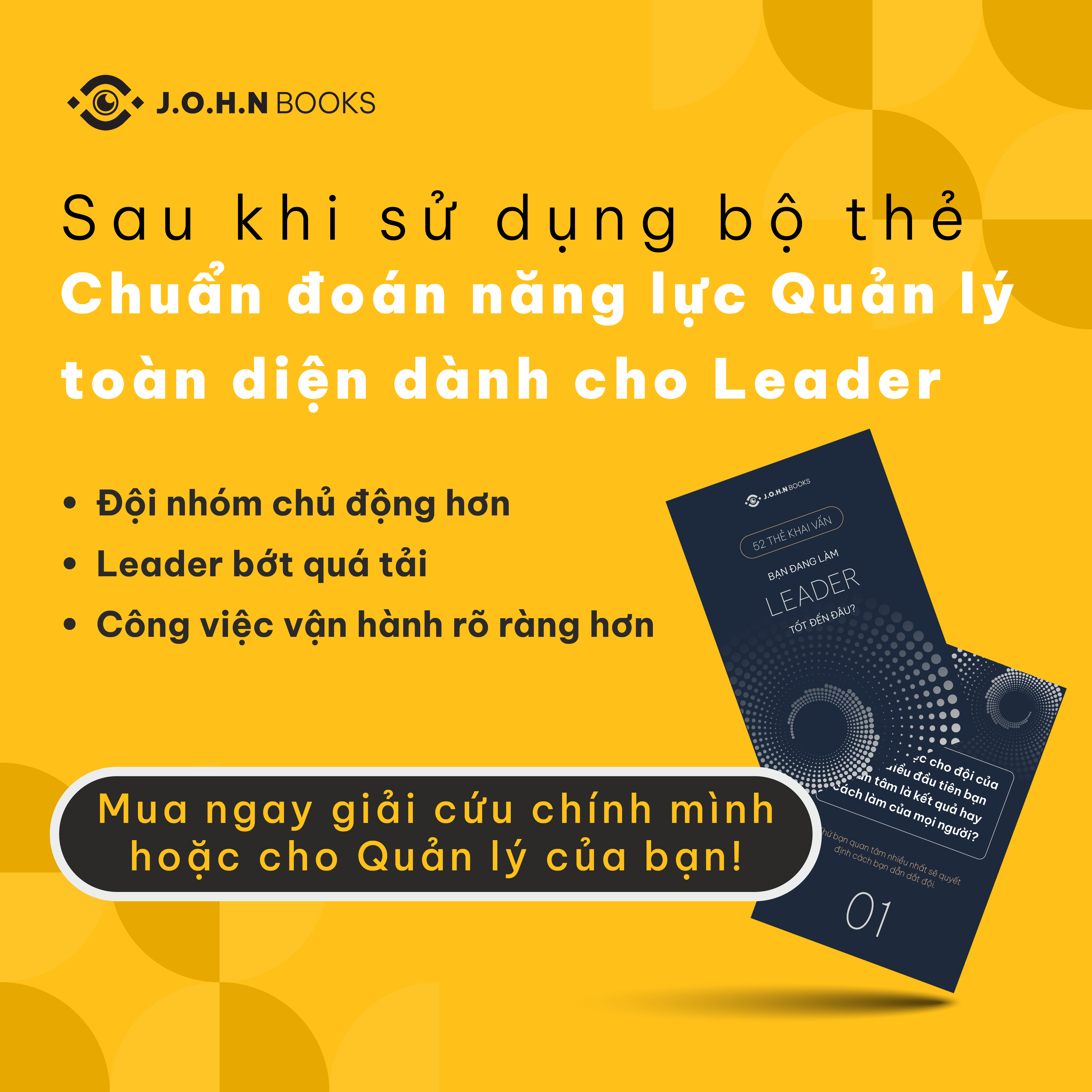 Bộ thẻ khai vấn phát triển năng lực Lãnh đạo &amp; Quản lý đội nhóm dành cho Leader